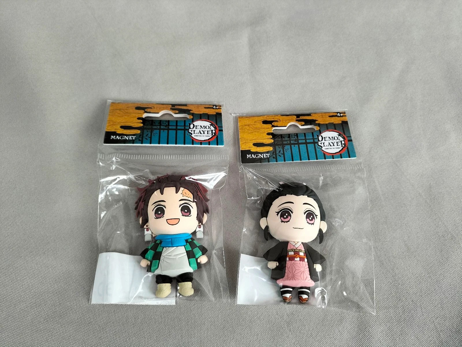 Lot de 2 Magnets 3D Demon Slayer | Manga | Neufs | Nezuko & Tanjiro
